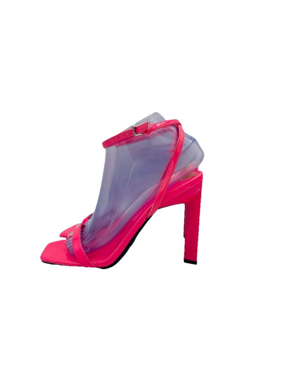 Nine West Shoes Womens Size 7.5 M Pink Strappy High Heels Hause Ankle Strap